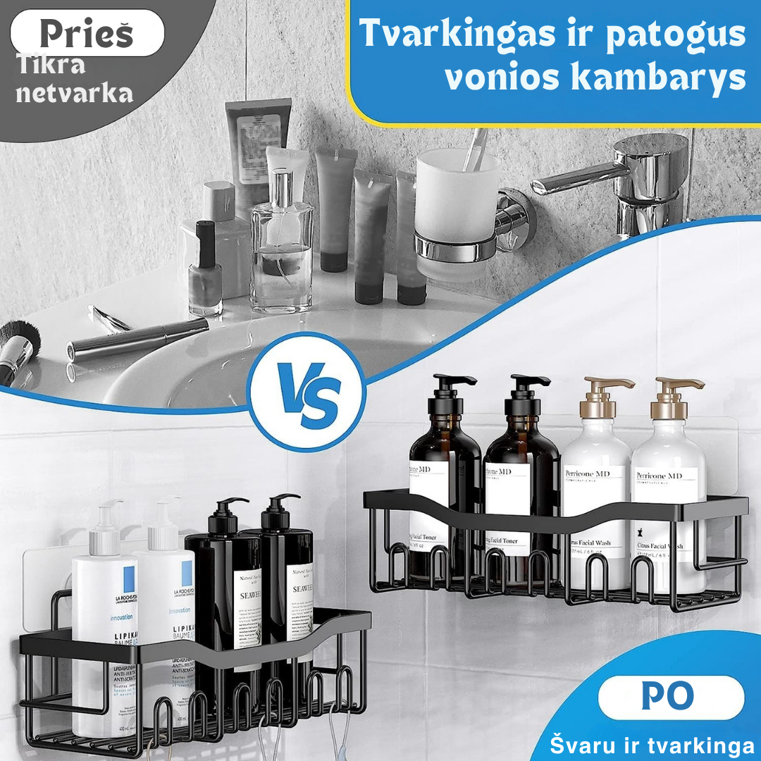 Melari vonios lentynėlės