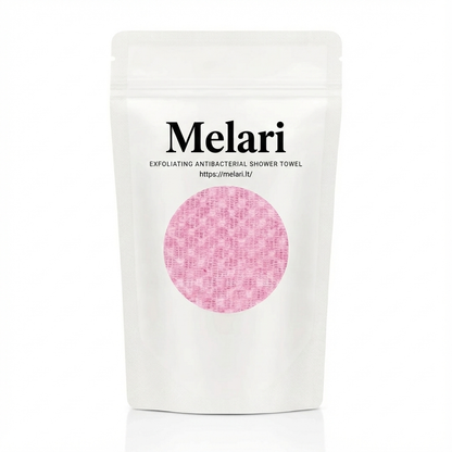 Melari - Šveičiantis antibakterinis dušo rankšluostis